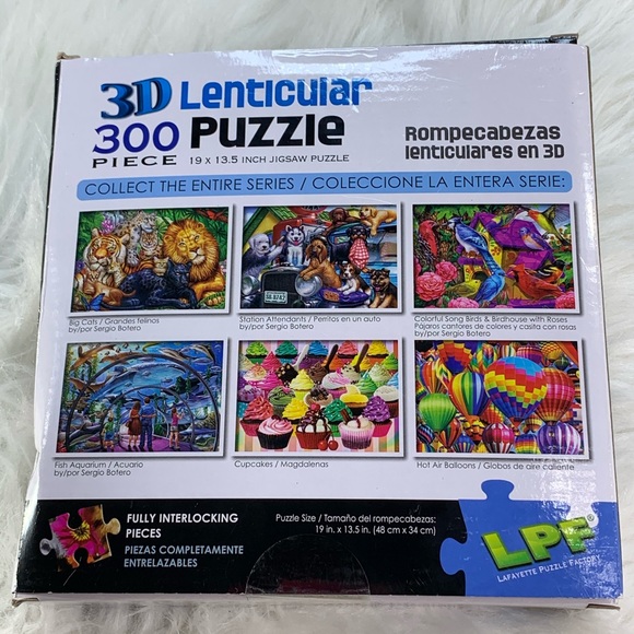 300 piece puzzle Lenticular jigsaw LPF big cats - Picture 4 of 7